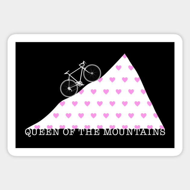 Cyclist Queen of the Mountains Climbing Love Sticker by Velo Donna